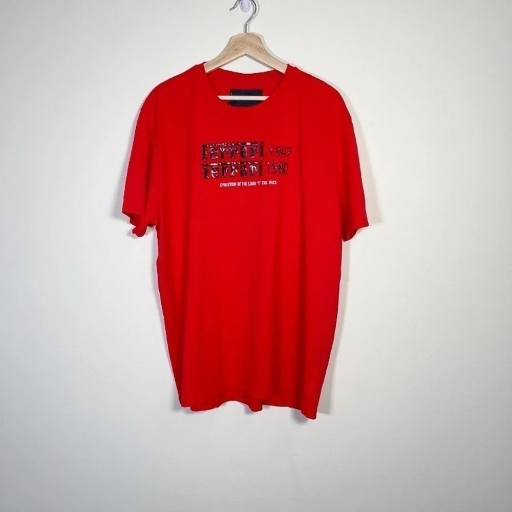 FERRARI | OFFICIAL  PRODUCT RED BRAND LOGO TSHIRT